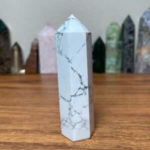 Howlite Crystal Tower